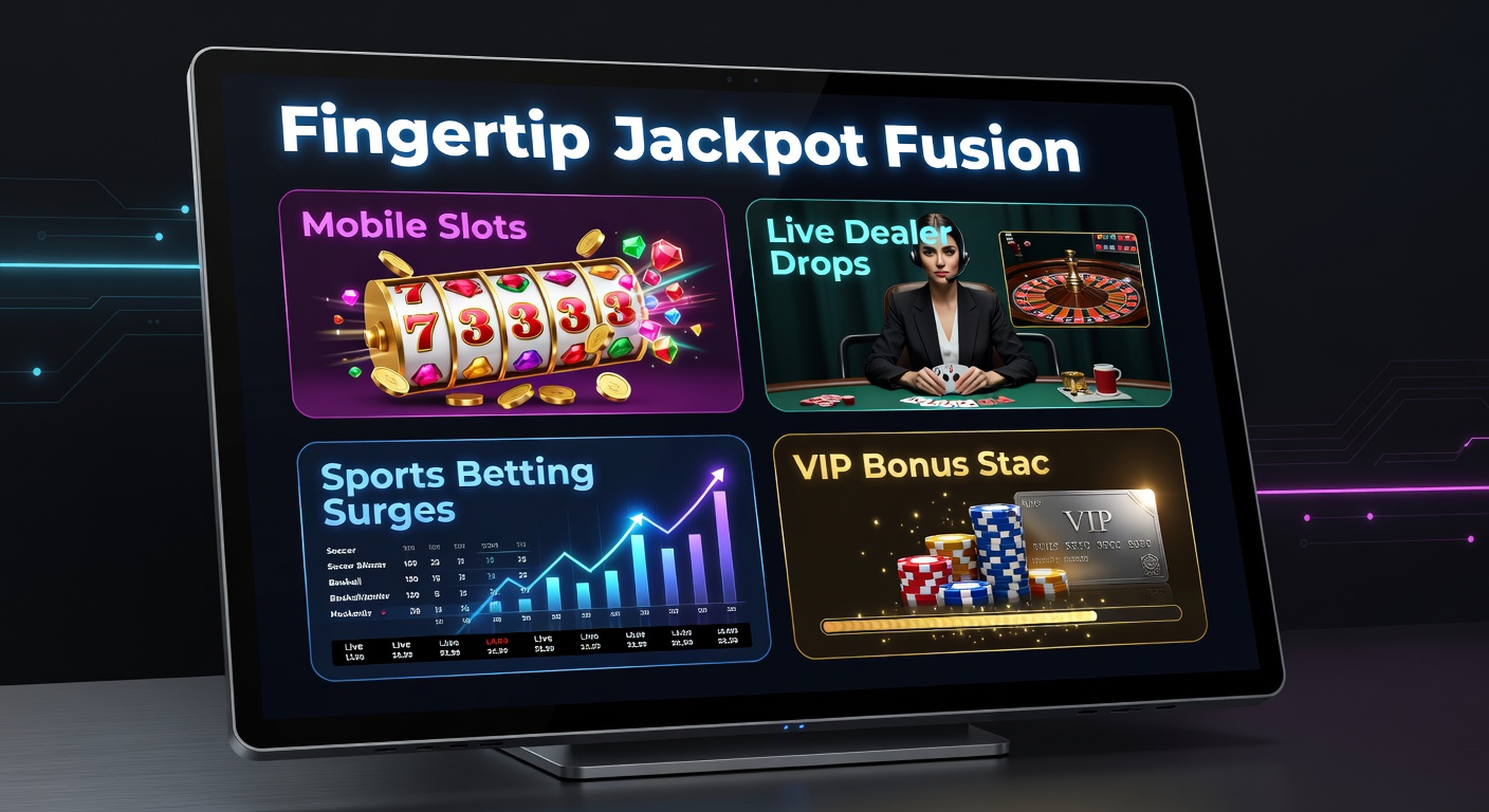 Live dealer drop op mobiel scherm naast sportweddenschap odds en stapelende VIP bonussen, jackpot meter loopt op