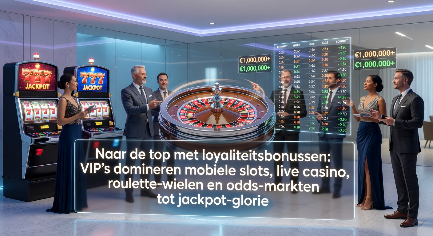 VIP-speler viert jackpot-win met loyaliteitsbonussen op mobiel scherm, slots en live roulette in de achtergrond