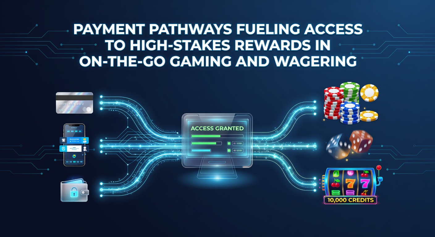 Illustratie van mobiele betalingssystemen die snelle toegang bieden tot online gaming en weddenschappen platforms